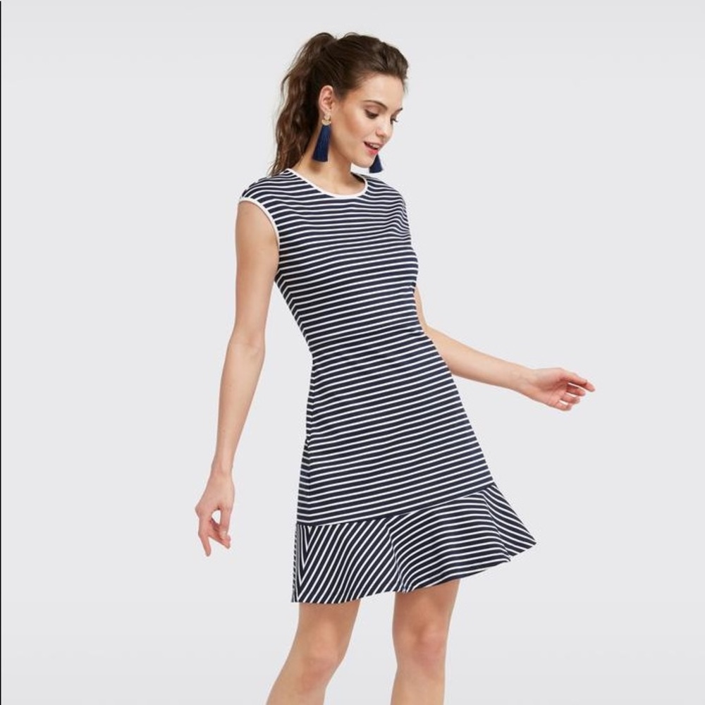 Draper James striped sleeveless Pointe dress XS